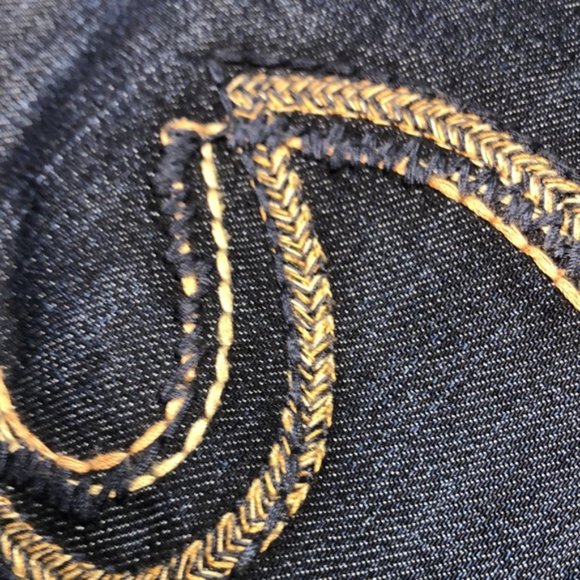 LIKE NEW VINTAGE SILVER SUKI FLARE BOOT JEANS 30x32 ⭐️ - Picture 12 of 16